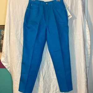 Cyan blue NWT Gitano jeans from 1986 NOS 12 short
